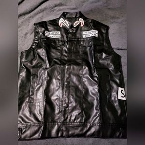 SOA Leather Biker Vest